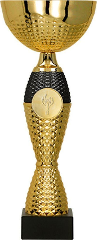 Kupë sportive Victoria Sport Metal Cup, 20cm, metal, ari me të zezë