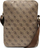 Çantë tablet Guess 4G Stripes, deri 10", material saffiano, kafe