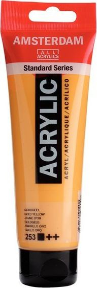 Bojë akrilike Amsterdam Standard Series 253, 120 ml, Gold Yellow, e verdhë e artë