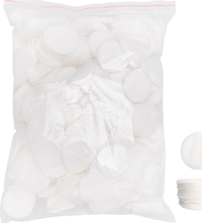 Përdhesa kozmetike Activeshop, pambuk 250g, 600 copë, të bardha