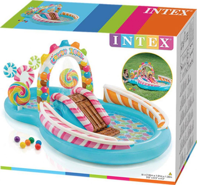 Set lojërash uji Intex Candy Playground 57149, i fryrë, 295x191cm, shumëngjyrësh