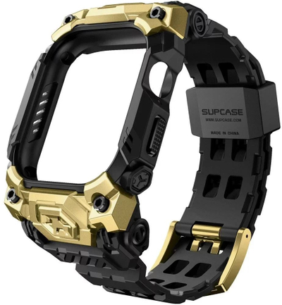 Rastë me rrip Supcase Unicorn Beetle Ore për Apple Watch 10, 46mm, gold