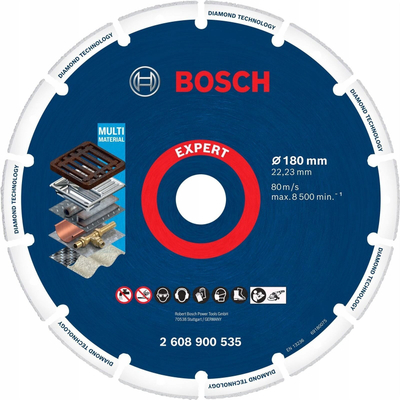 Disk prerës Bosch Expert Diamond për metal, 180mm