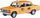 Maketi makinë PRL Collection Fiat 125P Zmiennicy, shkalla 1:43, metal die cast, i verdhë
