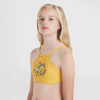 Bikini për goca O'Neill Mix And Match Cali Holiday Jr, dy pjesësh, REPREVE, i verdhë