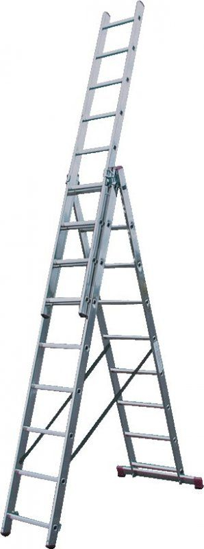 Алуминиумска скала Krause Corda 3x9, 6.45 m, сребрена