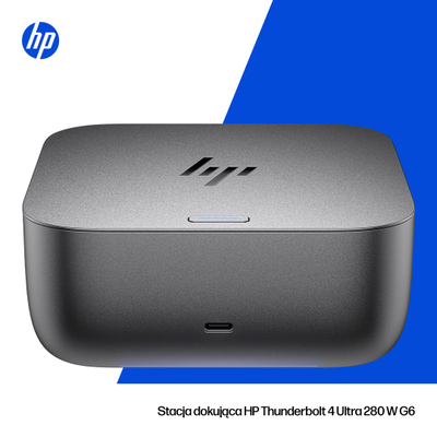Приклучна станица HP Thunderbolt 4 Ultra G6, 280W, Thunderbolt 4 USB-C, црна