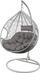 Karrige lëkundëse Saska Garden Cocoon XXL, e bardhë/hirtë, 130 kg