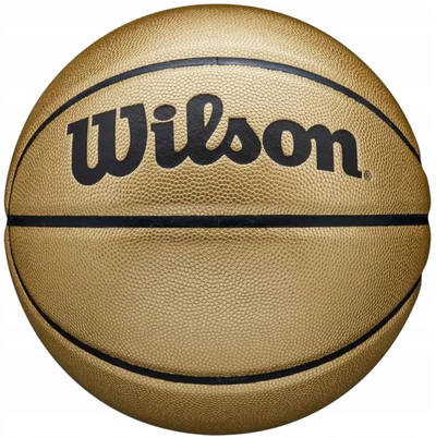Top basketbolli Wilson Gold Comp Ball WTB1350XB, masa 7, për mrena edhe jashtë, i artë