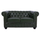 Divan 2 ulëse Chesterfield, PU, 150×90×72 cm (HM3010.08), gjelbër
