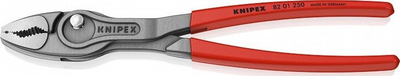 Pinca kombinim Knipex TwinGrip 82 01, 250mm, me doreza plastike, shumëngjyrëshe