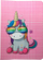 Mbulesë universale tableti GreenGo Rainbow Unicorn, 9-10", poliuretan, rozë