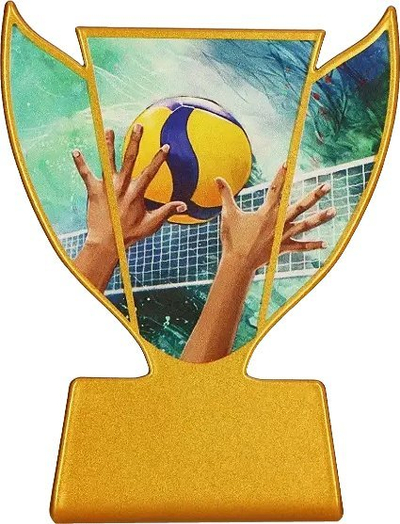 Trofeu Victoria Sport Volejboll, 10 cm, metal
