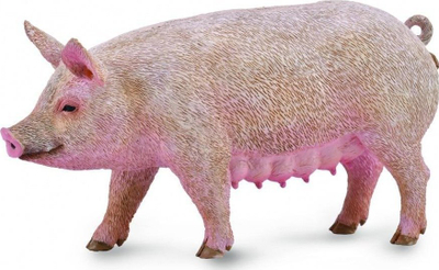 Figurinë kafshe Collecta Sow, plastike, shumë reale, me ngjyra