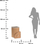 Shportë rrobash Bathroom Solutions Corner Laundry Basket, bambu, natyrale