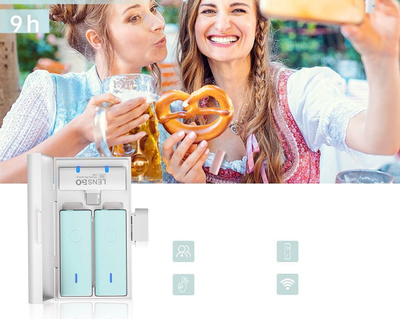 Безжичен микрофон LensGo 518, за iPhone и iPad, црн