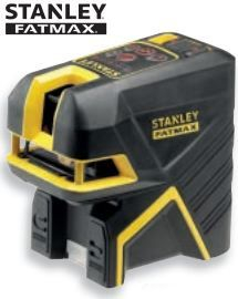 Nivel lazer Stanley Fatmax 45M 2 Spot &amp; Cross, rreze 45 m, i zi me të verdhë