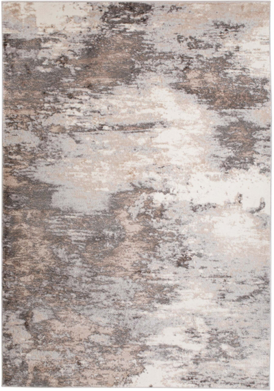 Килим Domoletti Omega E510BPEX32, 80 x 150 cm, сив и песочен