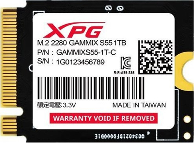 Disk SSD ADATA Gammix S55, 1TB, M.2 2230 PCI-E x4 Gen4 NVMe