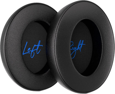 Перници за замена за слушалки Niceboy Earpads Leather, мемориска пена, PU кожа, црни