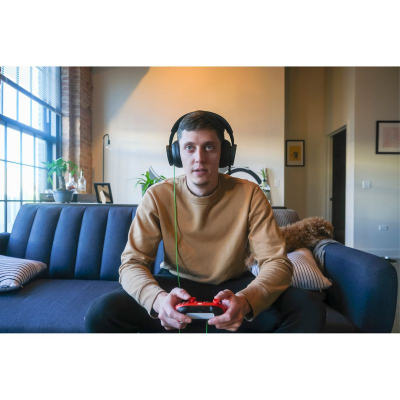 Kufje gaming Microsoft Xbox Stereo, me kabllo, me mikrofon, të zeza