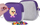 Çantë kozmetike PIXIE CREW PIXIE, neopren, panel silikoni, gri me vjollcë