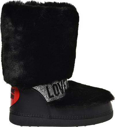 Çizme bore për femra Love Moschino, të zeza