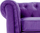 Fotelje Chesterfield Velvet, kadife, stil klasik, vjollcë