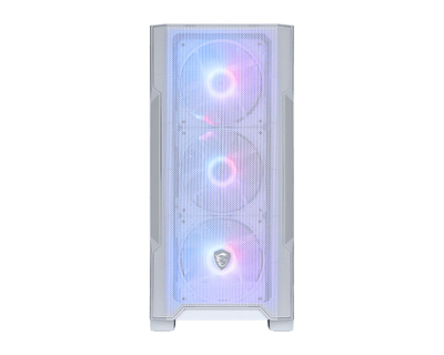 Kasa PC MSI MAG FORGE M100R, MicroATX, xham i temperuar, e bardhë, e ripërpunuar