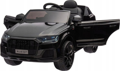 Makina me bateri për fëmijë Audi Q7, model elektrik, e zezë me llak