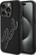 Mbulesë telefoni Karl Lagerfeld 3D Rubber Signature për iPhone 15 Pro 6.1", silikoni, e zezë