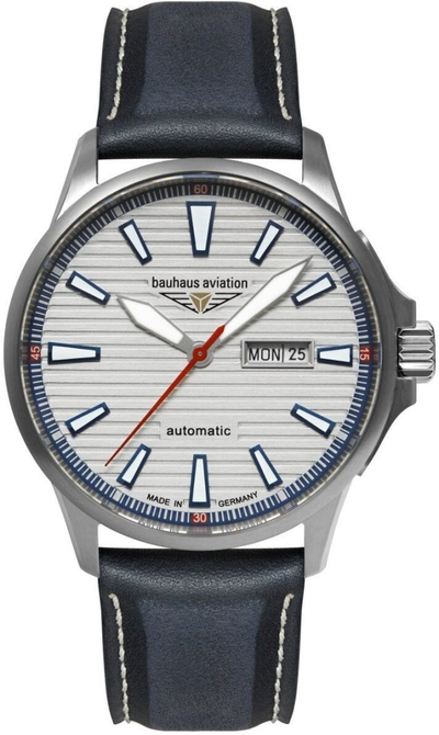 Ora Bauhaus Aviation Titanium 28621, 42mm, mekanizëm automatik, lëkurë