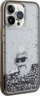 Mbulesë telefoni Karl Lagerfeld Liquid Glitter, për iPhone 13 Pro Max, plastike transparente me shkëlqim