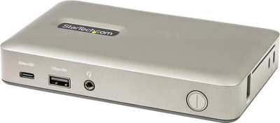 Docking station USB-C StarTech, DisplayPort 4K, VGA, Power Delivery 65W, argjendtë