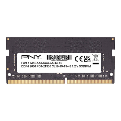 Memorie RAM për laptop PNY MN8GSD42666-SB, 8GB DDR4, 2666MHz, e zezë