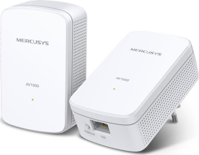 Powerline adapter Mercusys MP500, set, 1000Mbps, i bardhë