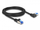 Kabllo interneti Delock RJ45 Cat6a, S/FTP, 2m, e zezë