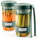 Set fermentimi Lékué Pickles Kit, 2 kavanoza 700 ml, pinca për shërbim, jeshil