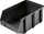 Kuti plastike organizuese CLICK BOX, 22.5x14x9.5cm, 2.4L, e zezë