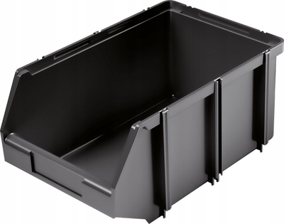 Kuti plastike organizuese CLICK BOX, 22.5x14x9.5cm, 2.4L, e zezë