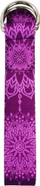 Rrip yoga Enero Fit, prej terylene, me unaza D-ring, ngjyrë fuksia
