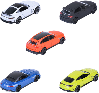 Сет играчки Mercedes AMG Giftpack, 5 автомобили die cast, колекционерски, повеќебоен