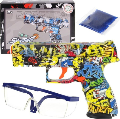 Pistoletë lodër Beretta Shooting me toptha xheli, me boçe shumëngjyrëshe