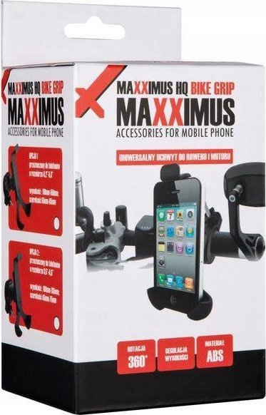 Mbajtës telefoni Maxximus HQ Bike Grip, universal për biçikletë, i zi