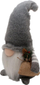 Dekor ndriçues xhuxh Gnome W Bag, pelush, 38 cm, gri