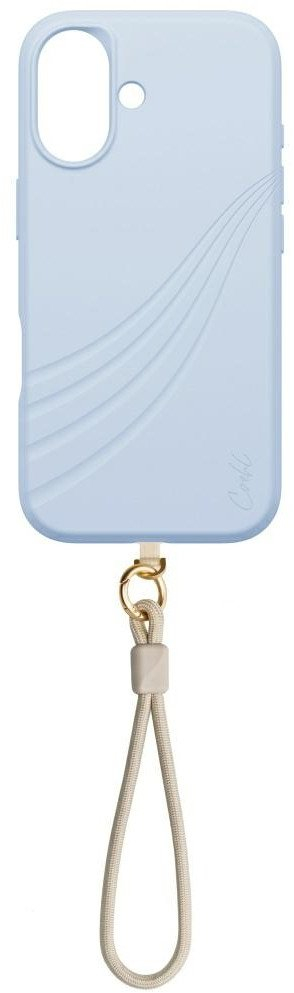 Mbulesë telefoni Uniq Coehl Serina për iPhone 17, karikim magnetik, blu e çelët
