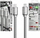 Kabllo USB Wekome WK WDC 178, USB C në Lightning, 1 m, argjendtë