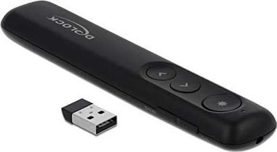 Telekomandë prezantimi DeLOCK 64092, wireless 2.4 GHz, lazer, e zezë