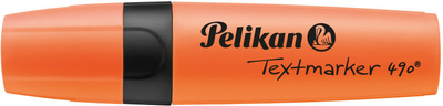 Marker teksti Pelikan Textmarker 490, pako me 10 copë, portokalli fluoreshent