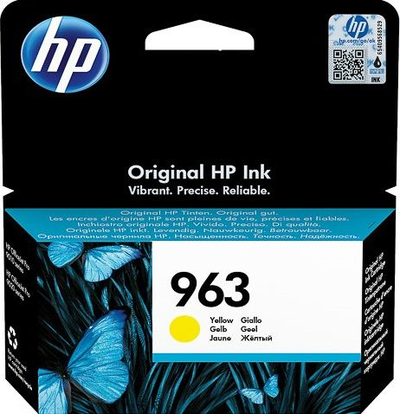 Ngjyrë për printer HP 963 (3JA25AE), 10.77ml, e verdhë